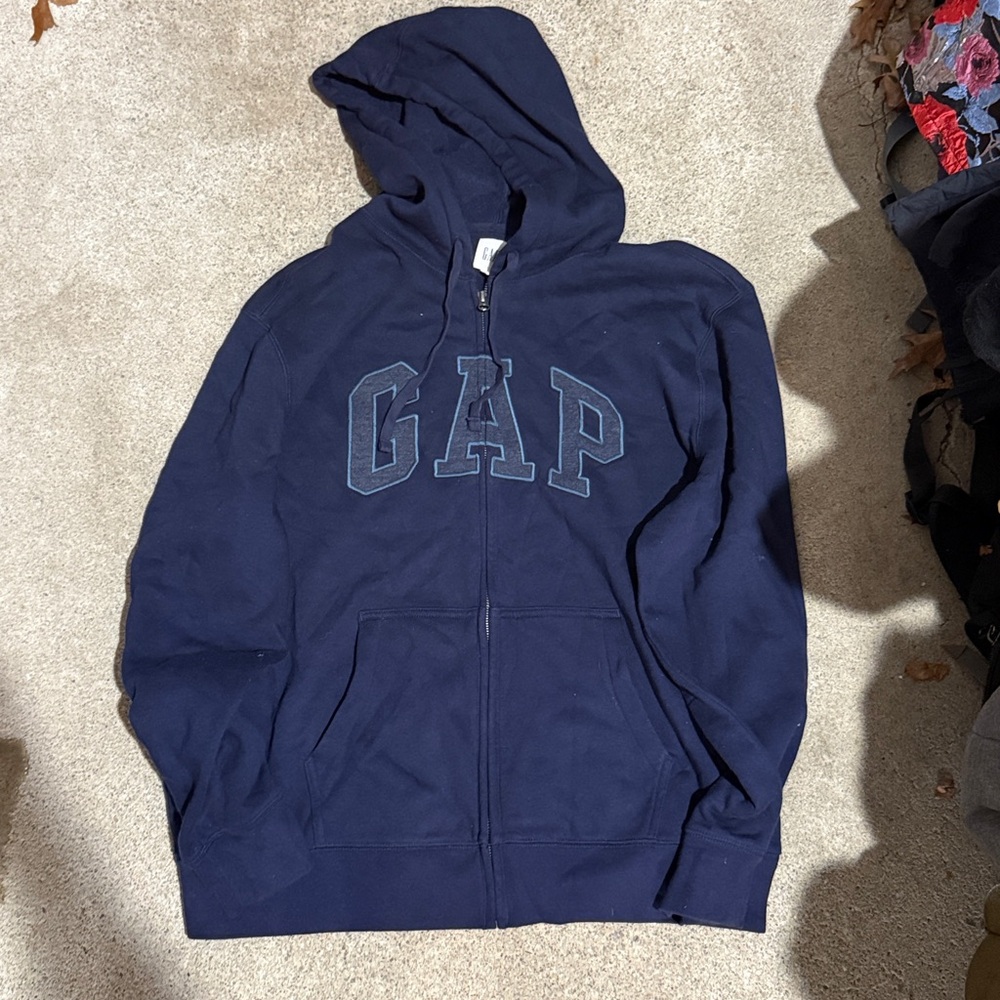 Y2K Full Zip Gap Hoodie